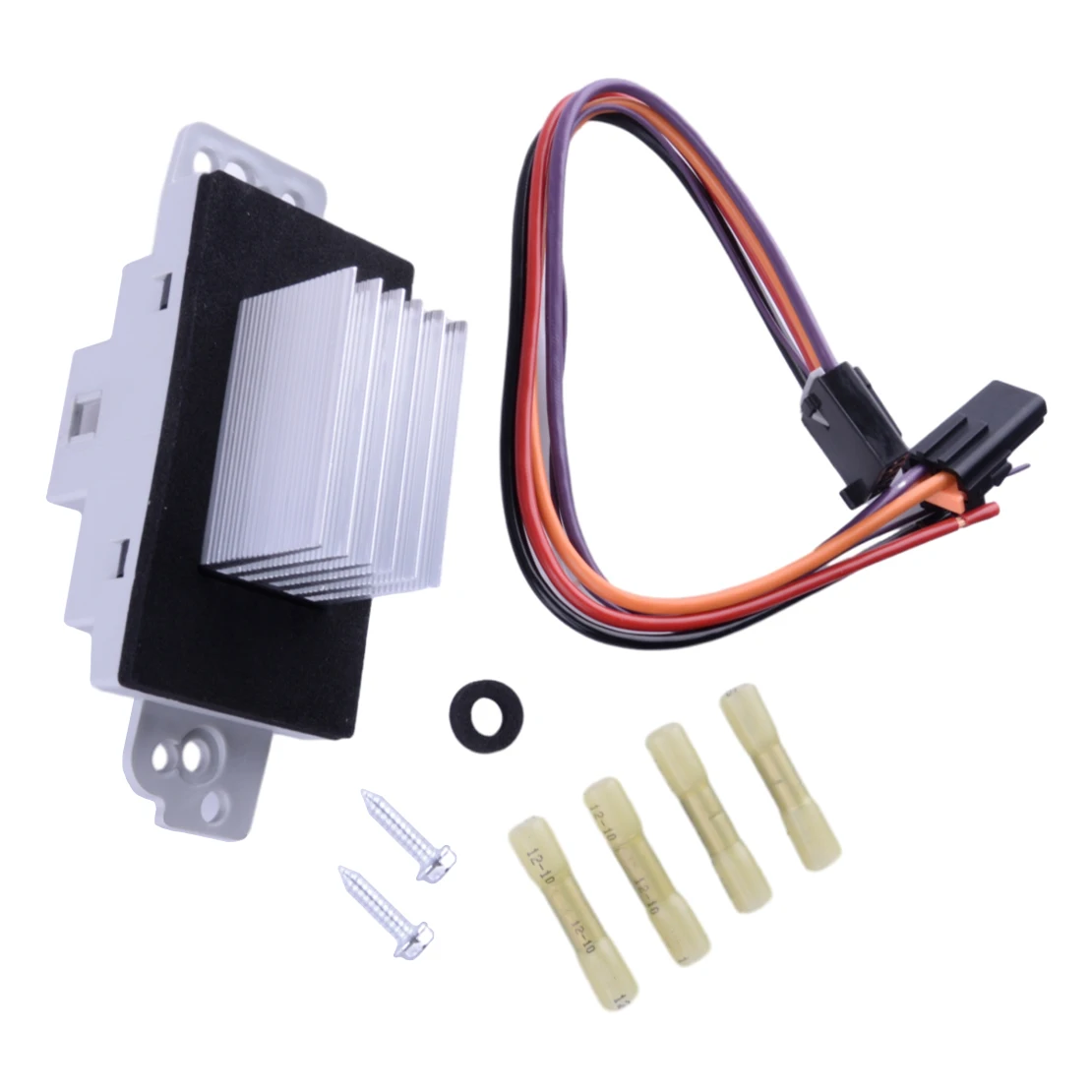 15-81773 89019351 19260762 52495874 AC Blower Motor Resistor Control Module with Harness Fit for Buick Cadillac GMC Chevrolet