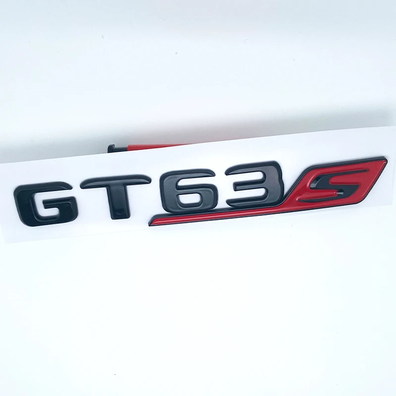 رسائل مسطحة GT50 GT53 GT63 GT63S V8 Biturbo 4matic + ABS شعار لمرسيدس بنز AMG C190 X290 ملصق صندوق السيارة الجانبي