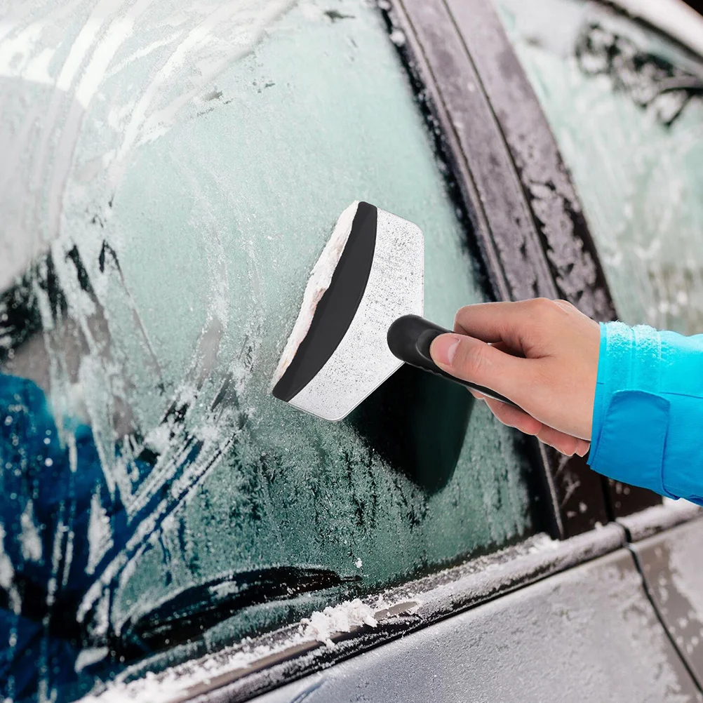 

3pcs Ice Scraper For Car Windshield Stainless Steel Abs Snow Removal Tool Winter Car Accessories Portable Compact Design Auto
