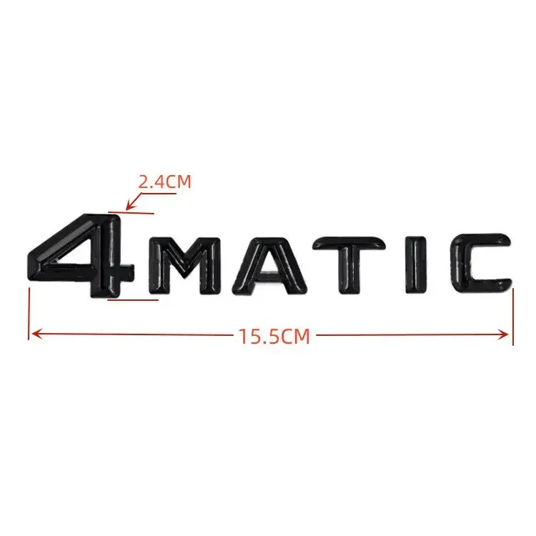 ABS Car Trunk Letters Emblem 4MATIC 4 Matic Badge Sticker Accessories For Mercedes GLC GLE GLS CLA CLS A B S C E GLA GLB Class