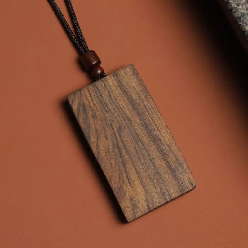 Hand-carved Dalagan agarwood Maitreya pendant necklace, craft car ornament, Buddha amulet hanging decoration
