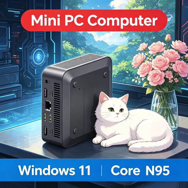Large Memory 32GB RAM Elite MINI Computer Core N95 Windows 11 Pro 1TB 2TB SSD WIFI6 BT5.2 4K HD Study Office PC