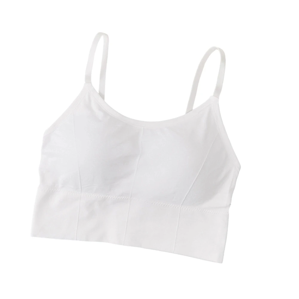 Cropped Vest Top for Women with Breathable Fabric Blend and Built-in Bralette Padding for Natural Shape Support