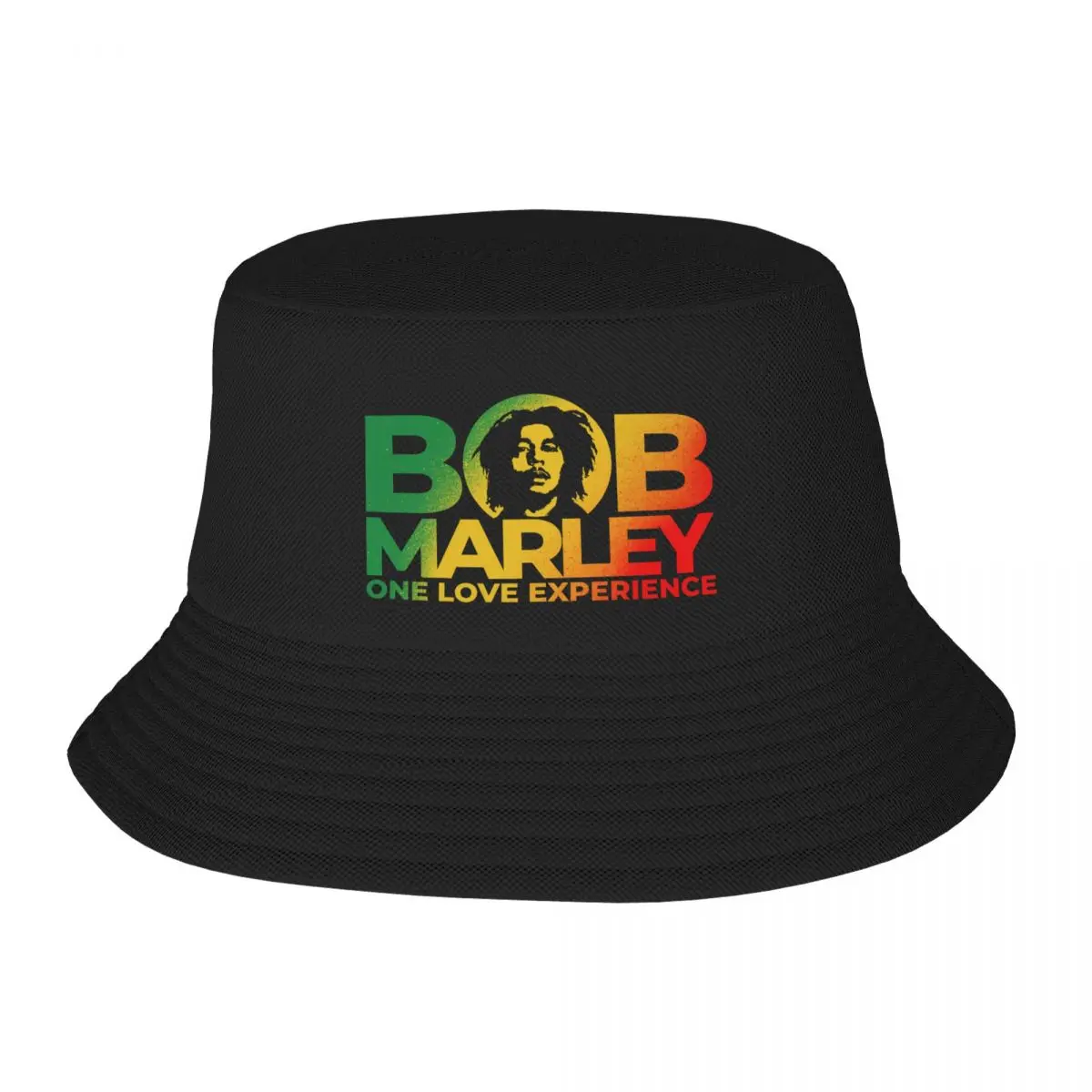 Custom Unisex Jamaica Singer Reggae Rock Bob Marley Bucket Hat Travel Beach Summer Fishing Hats