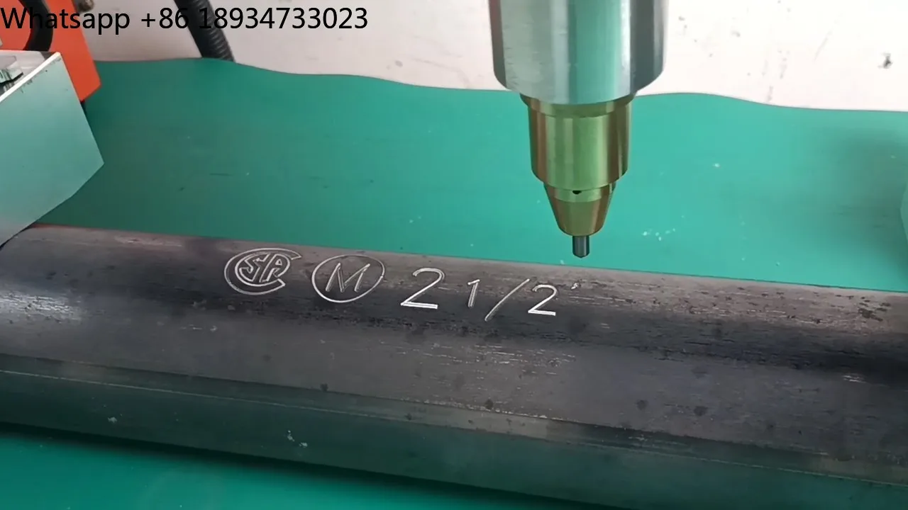 Faith Handheld Portable Lithium Battery Electric Metal Stainless Steel Chassis Number Dot Peen Pin Marking Engraving Machine