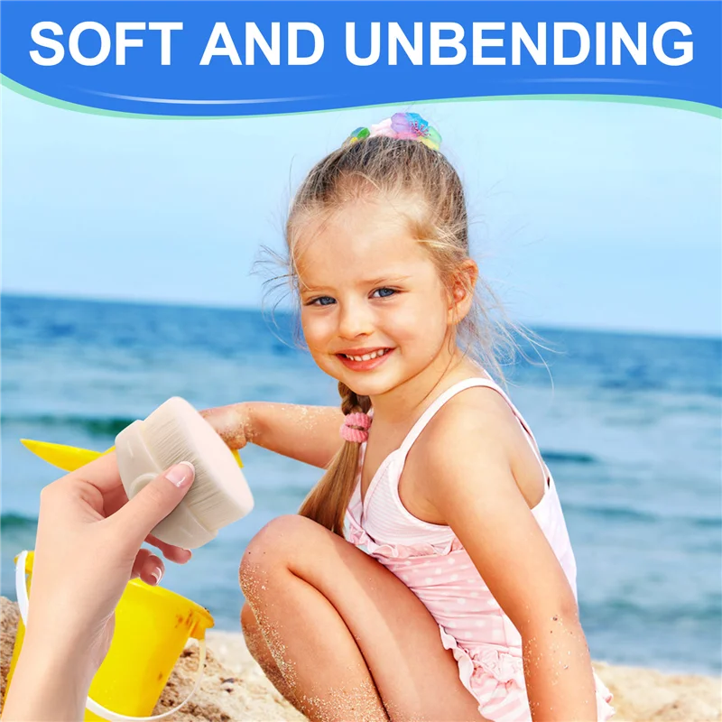 N08R Sunscreen Applicator For Kids,Sunscreen Brush With Protective Cap,Sunscreen Lotion Applicator Travel Sunscreen Brush