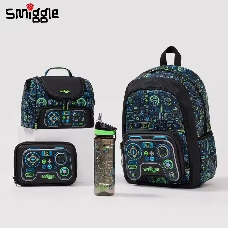 

Оригинальный Австралийский рюкзак Smiggle с игровым контроллером, шкатулка для канцелярских принадлежностей, соломенный чайник, сумка через плечо для еды, студенческий подарок