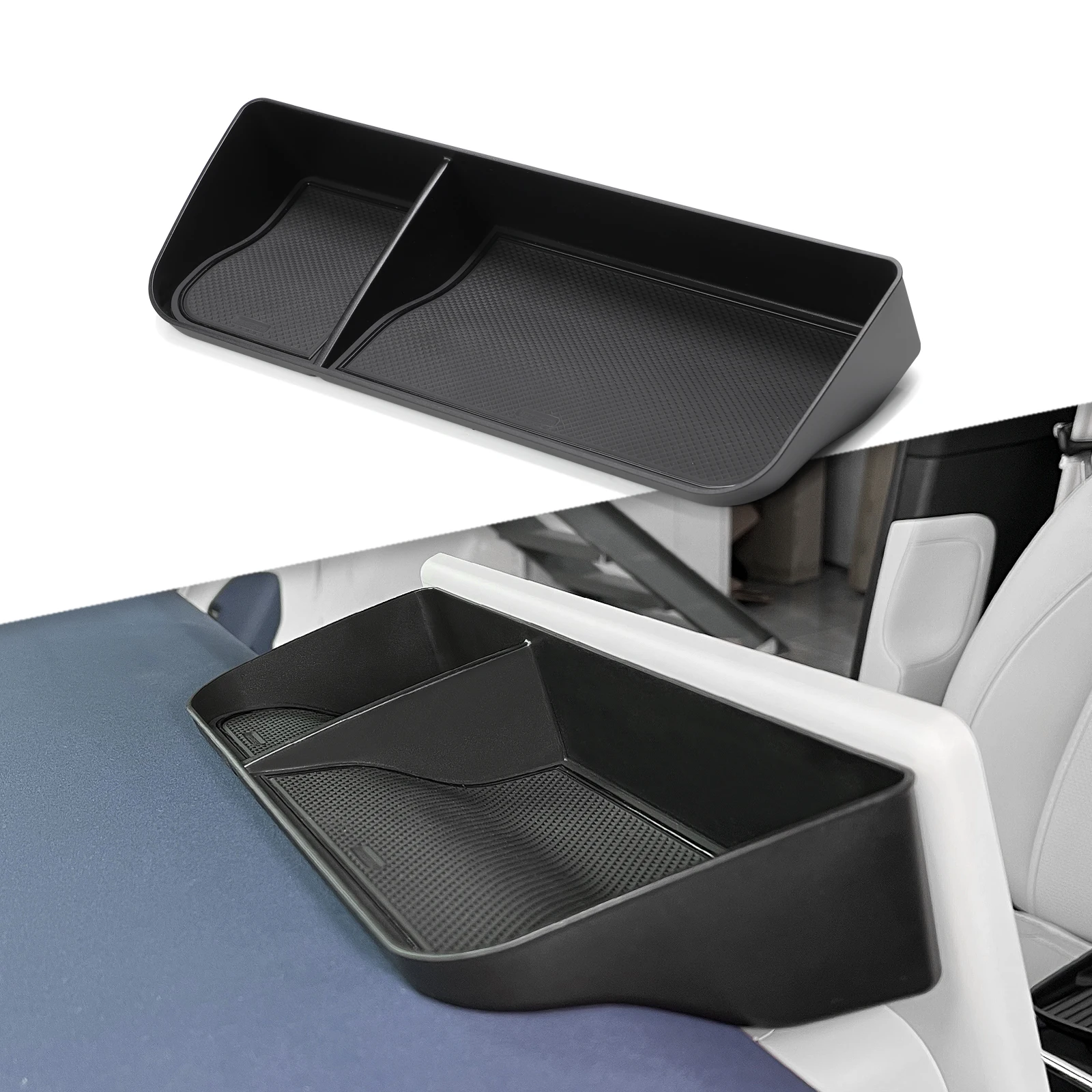 Smabee für Xpeng G6 2023 2024 Auto Mittelkonsole Aufbewahrungsbox Getränkehalter Armaturenbrett Ablage Innenraum Zubehör Organizer Schwarz