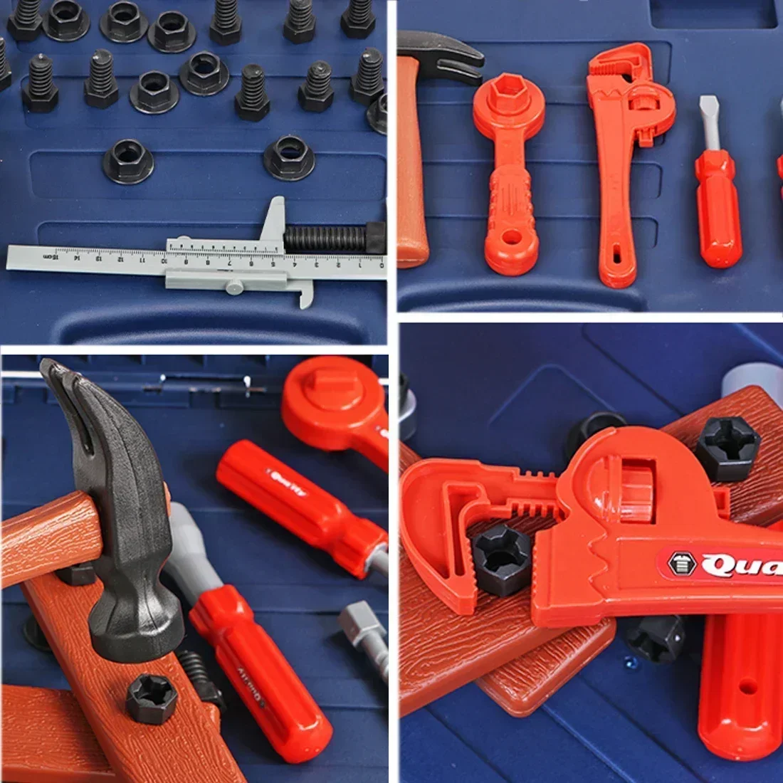 67 teile/satz Tragbare Toolbox Werkzeug Stehen Werkzeug tisch Pädagogisches Intelligenz Spielzeug Elektrische Wartung Werkzeug Reparatur Kit spielzeug kinder geschenk