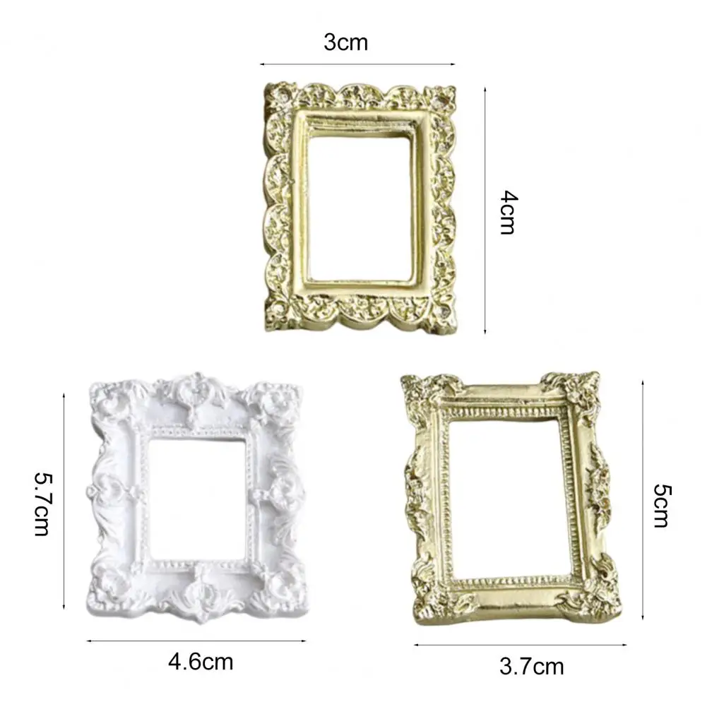 2Pcs Beautiful Durable Retro Photo Frames Vintage Retro Photo Frames Earrings Necklace Jewelry Photography Prop Decorative