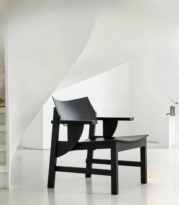 

Fuzhou sofa chair single dining chair high-end solid wood backrest small apartment leisure chair