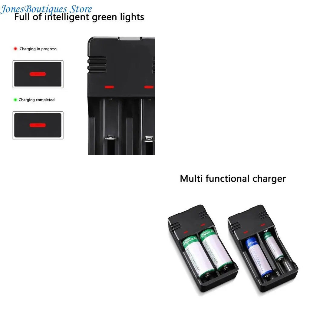 Universal 18650 For 18650 26650 21700 Batteries With LED Indicators W8KE
