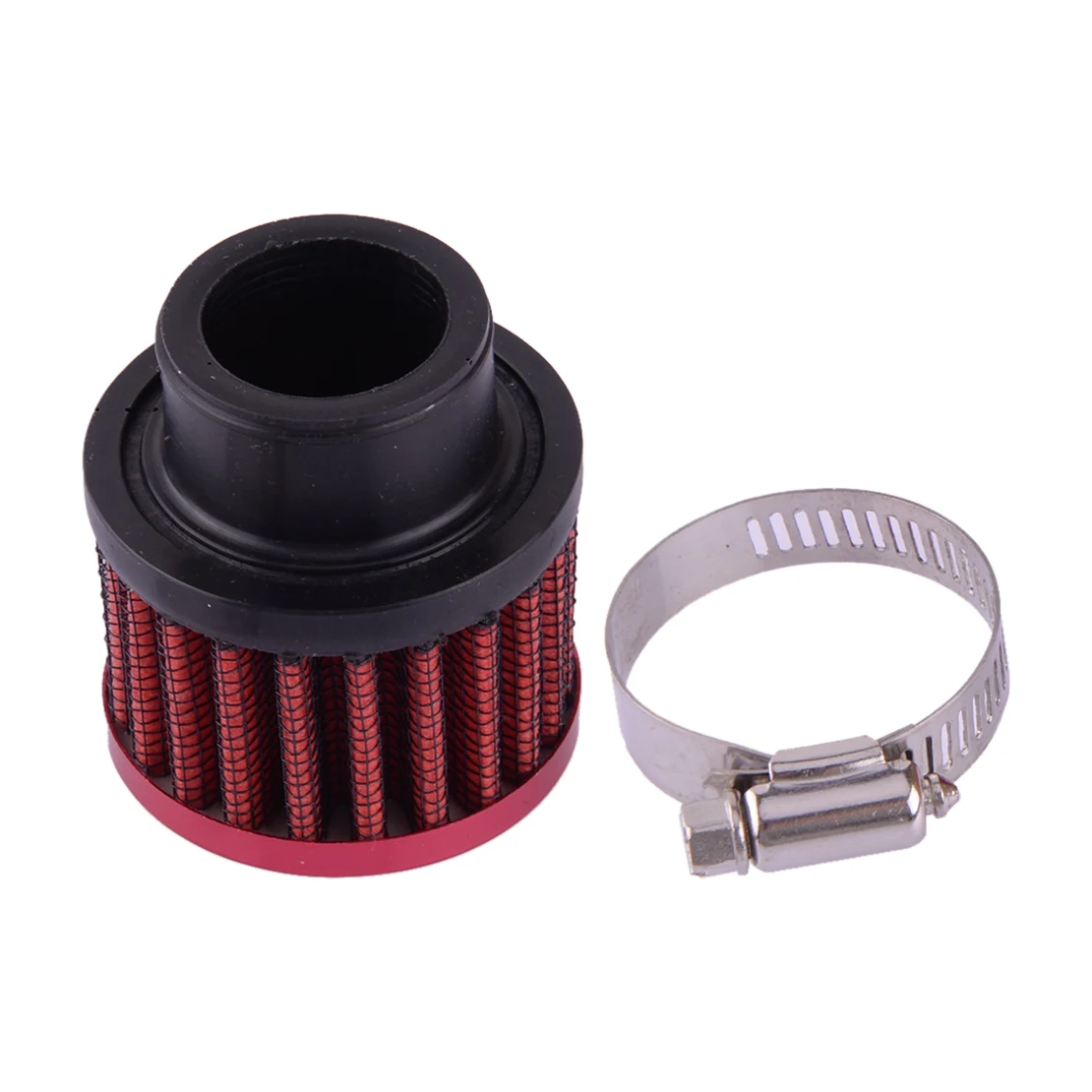 Universal 25mm Diameter Air Intake Filter Cleaner with Clamp for Motorcycle Car Tractor Truck