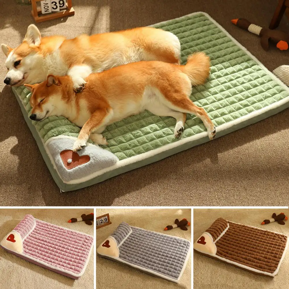 Washable  Durable Plush Cat Dog Winter Sleeping Bed Nest Thickening Dog Bed Easy to Clean   Pet Supplies