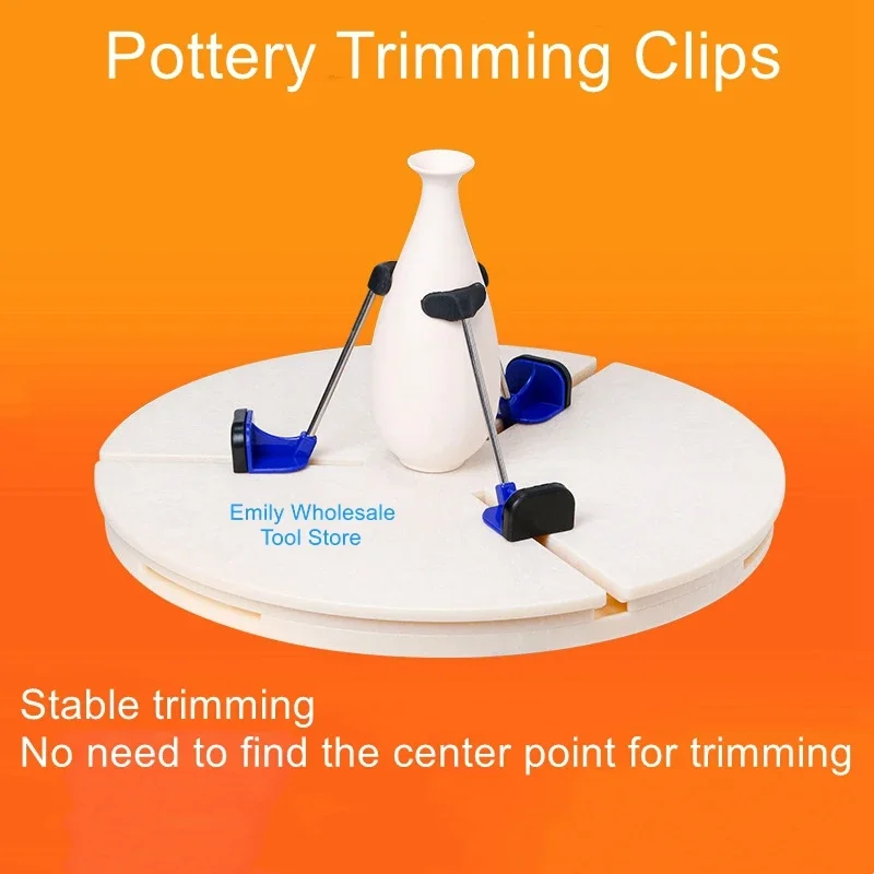 

Pottery triangle trimming clip automatically find the center of the teaching trimming artifact bowl cup novice embryo tools