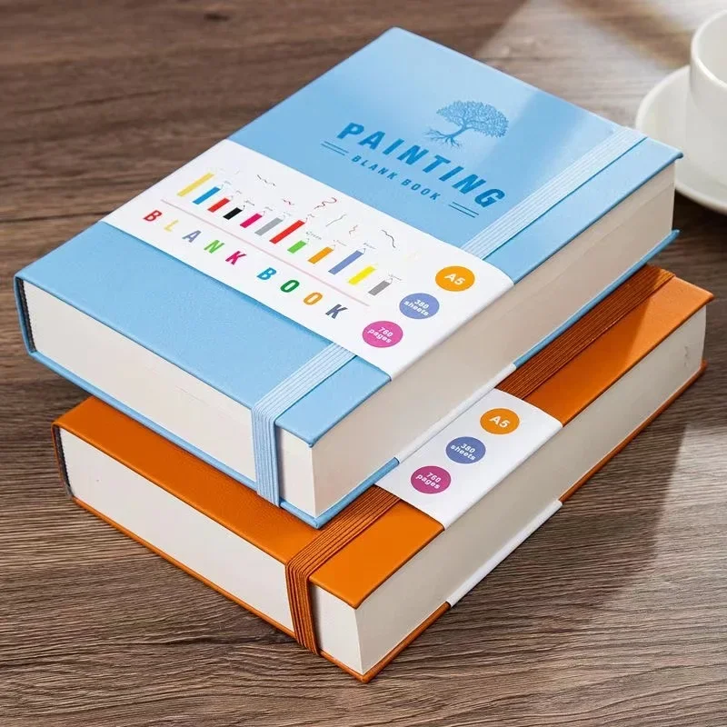 Imagem -01 - Cadernos em Branco Grosso Pintura Notepad Diário Notebook Sketch Book Writing Pads Escritório e Papelaria Escolar 760 Páginas cadernos em branco grosso pintura notepad diario notebook sketch book writing pads escritorio e papelaria escolar 760 paginas 01