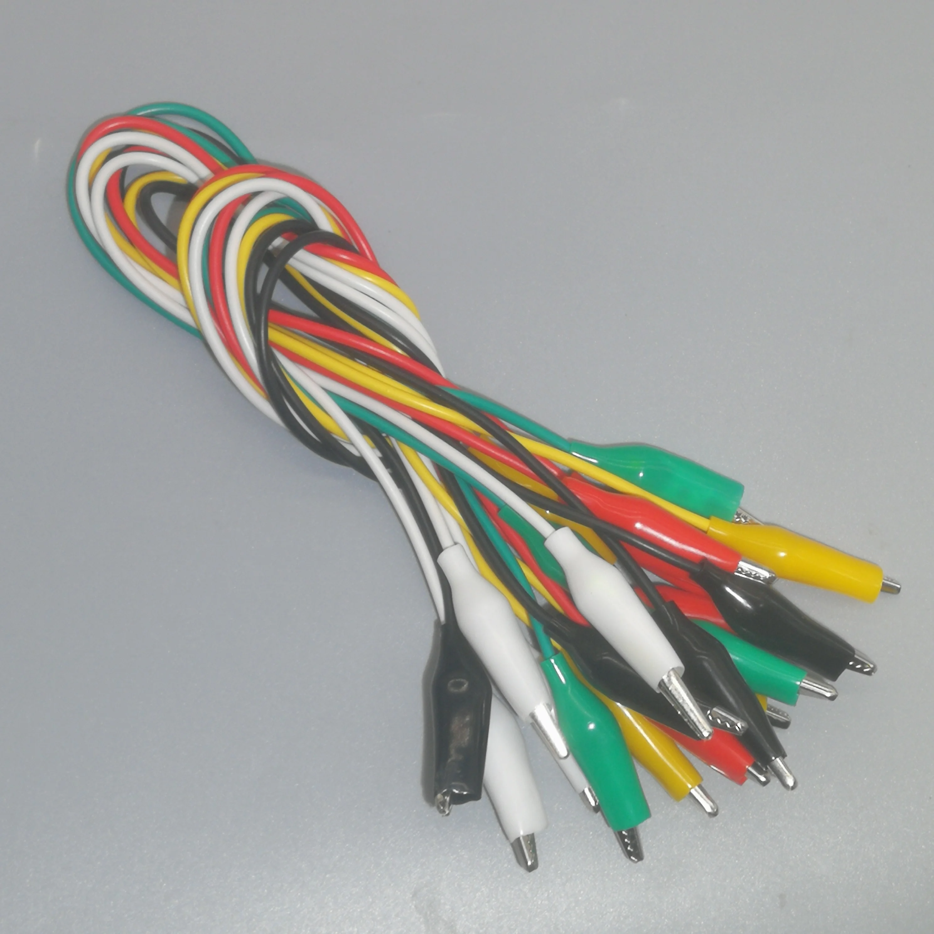10Pc คลิปจระเข้ไฟฟ้า DIY Test Leads จระเข้ Double-Ended คลิปจระเข้ Roach Clip Jumper Wire 28มม.35มม.45มม.