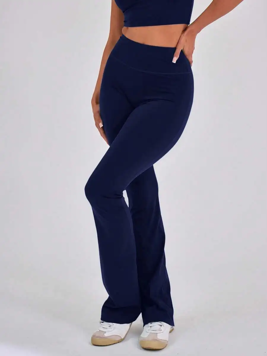 

High Waisted Flare Sports Leggings For Women Yoga Gym Fitness Padel Tennis Pickleball