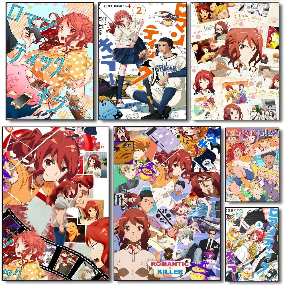 Anime Japan R-Romantic Killer Poster Art canvas HD aesthetic Printing Paper Wall Art for Living Room Bar fashion Home Decor