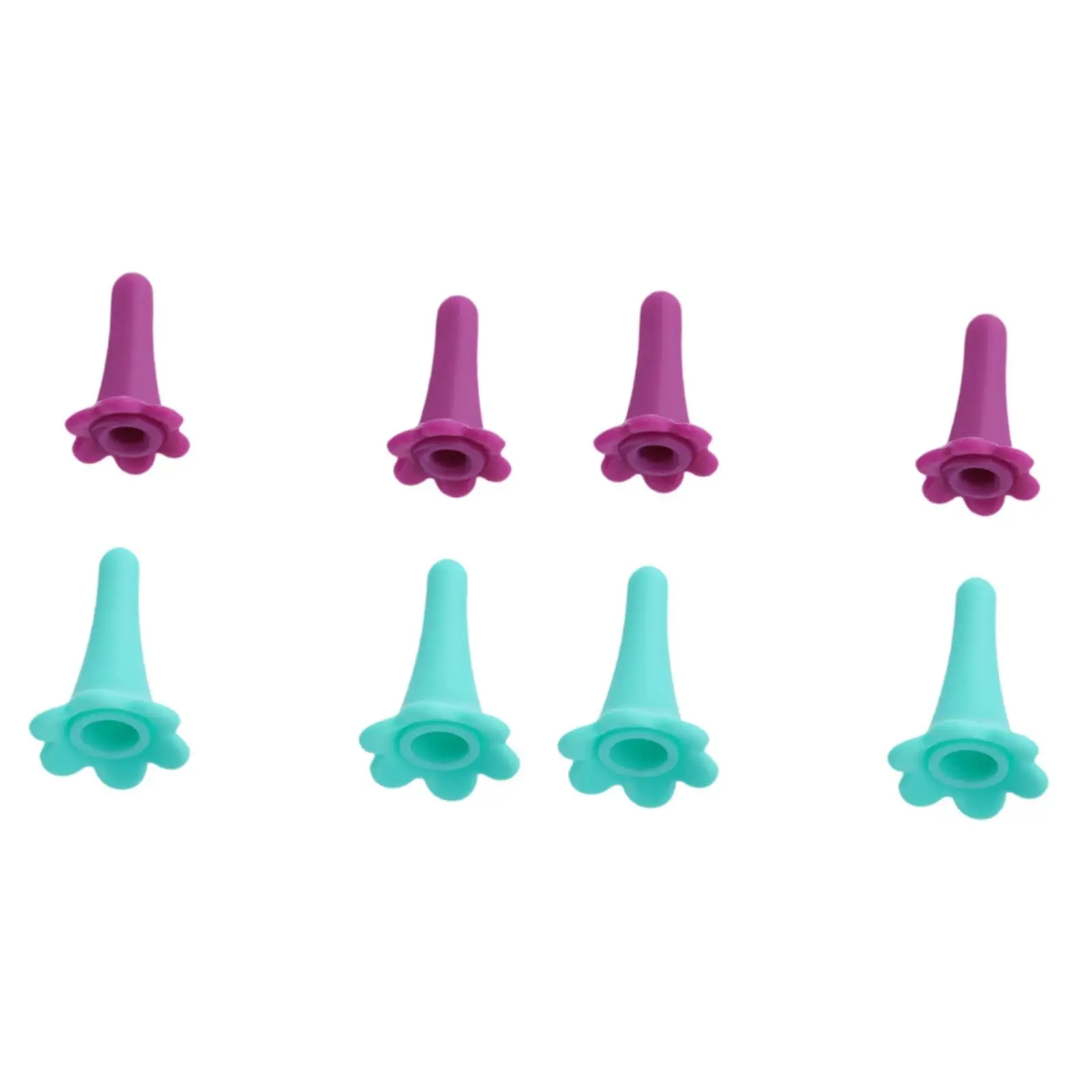 

8 силиконовых заглушек для вязальных спиц, противоскользящие защитные колпачки для вязания крючком, аксессуары для вязания, защита кончиков спиц