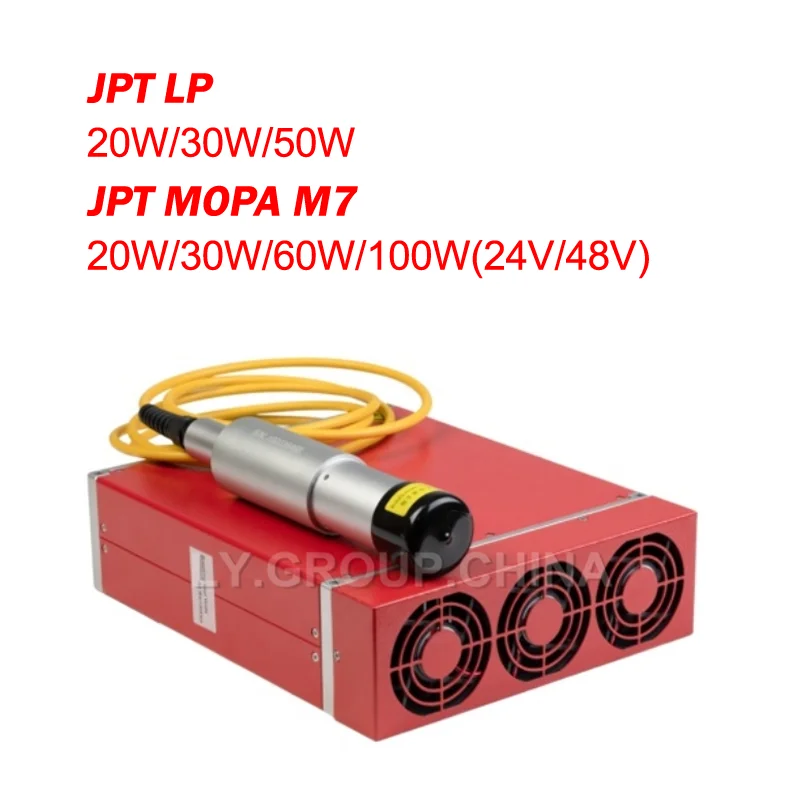 Oryginalny JPT marki LP E-Series 20W 30W 50W moc Q-switch moduł źródło lasera światłowodowego GQM 1064nm wysokiej jakości do znakowania cięcia