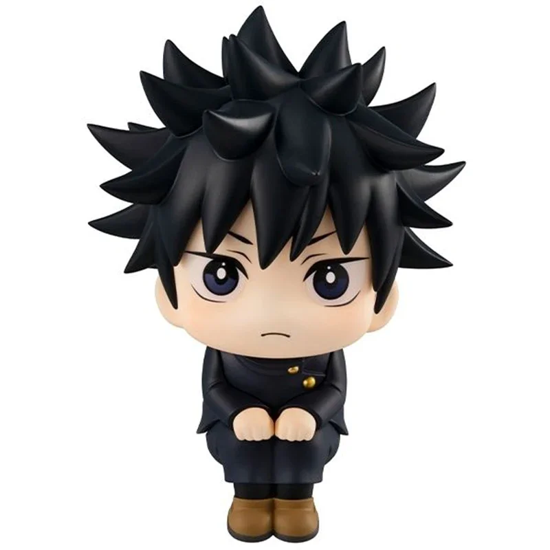 Anime Kawaii Fushiguro Megumi Lookup Toy Jujutsu Kaisen Mini Figures Megumi Sitting Figure Cute Doll PVC Collection Model Gift