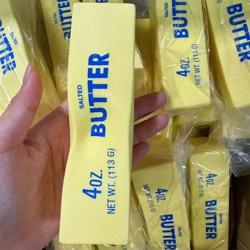 Antistress Butter Stick Fidget Toys Squishy Elastic Cheese Stick Funny Decompression Stress Relief Games Toy for Adults Kids