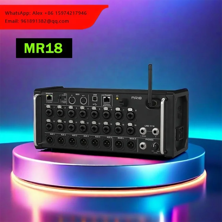 

High Quality 18 Channel Audio Mixing Console MR18 Wireless-Controlled Digital Mixer For Musicians Engineers Made Durable Metal