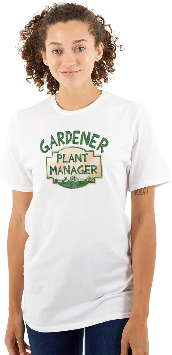 Brisco Brands Gardener Plant Manager Garden Hobby Graphic T Shirt Men or Women