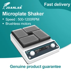 JOANLAB Misturador de Placas de Microplaca 96-Equipamento de Laboratório Agitador de Placas de Poços Misturador de Placas de Cultura de Células Velocidade Ajustável 500-1200 rpm