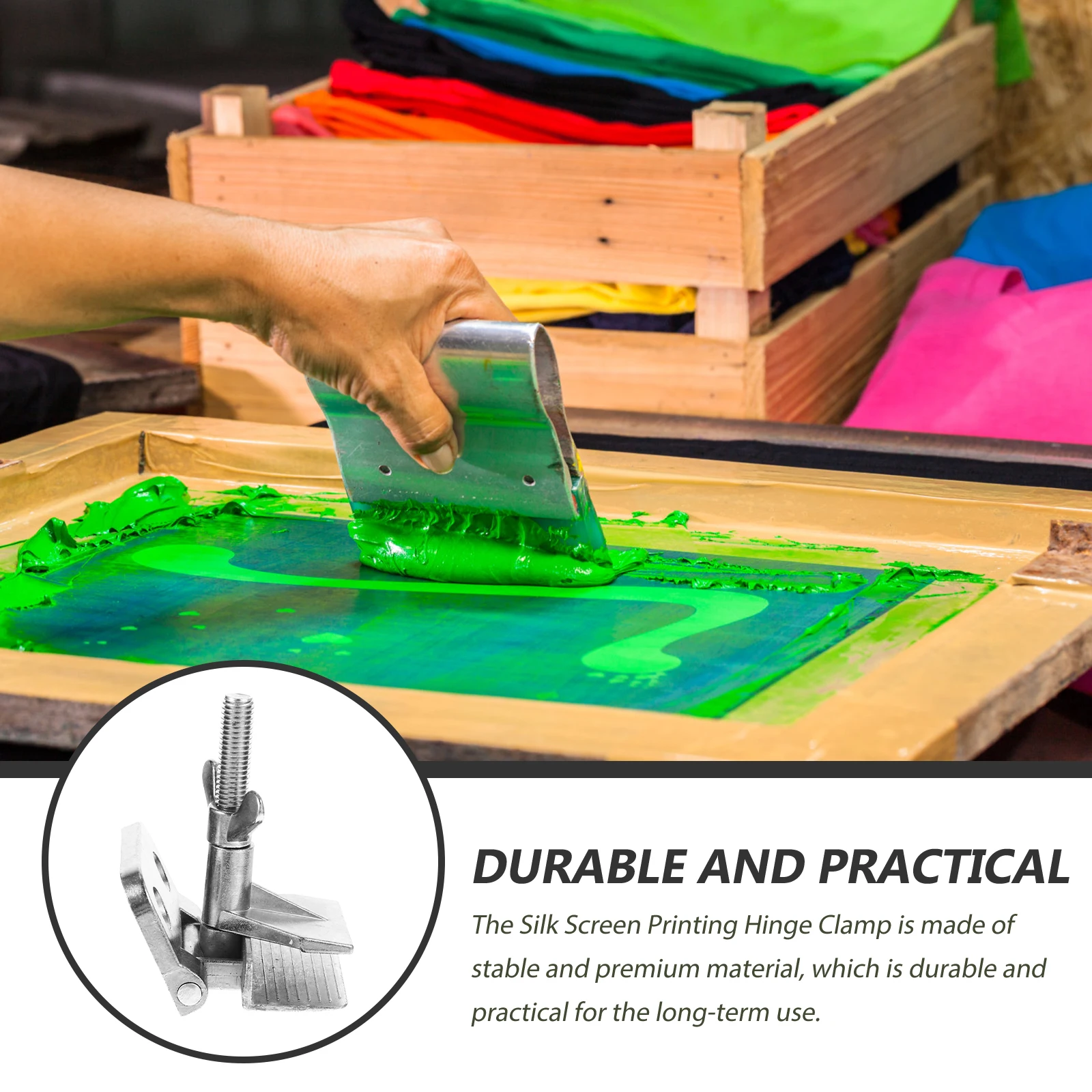 

Butterfly Plate Making Material Printing Frame Hinge DIY Clamp Metal Screen Tool Galvanized Silk