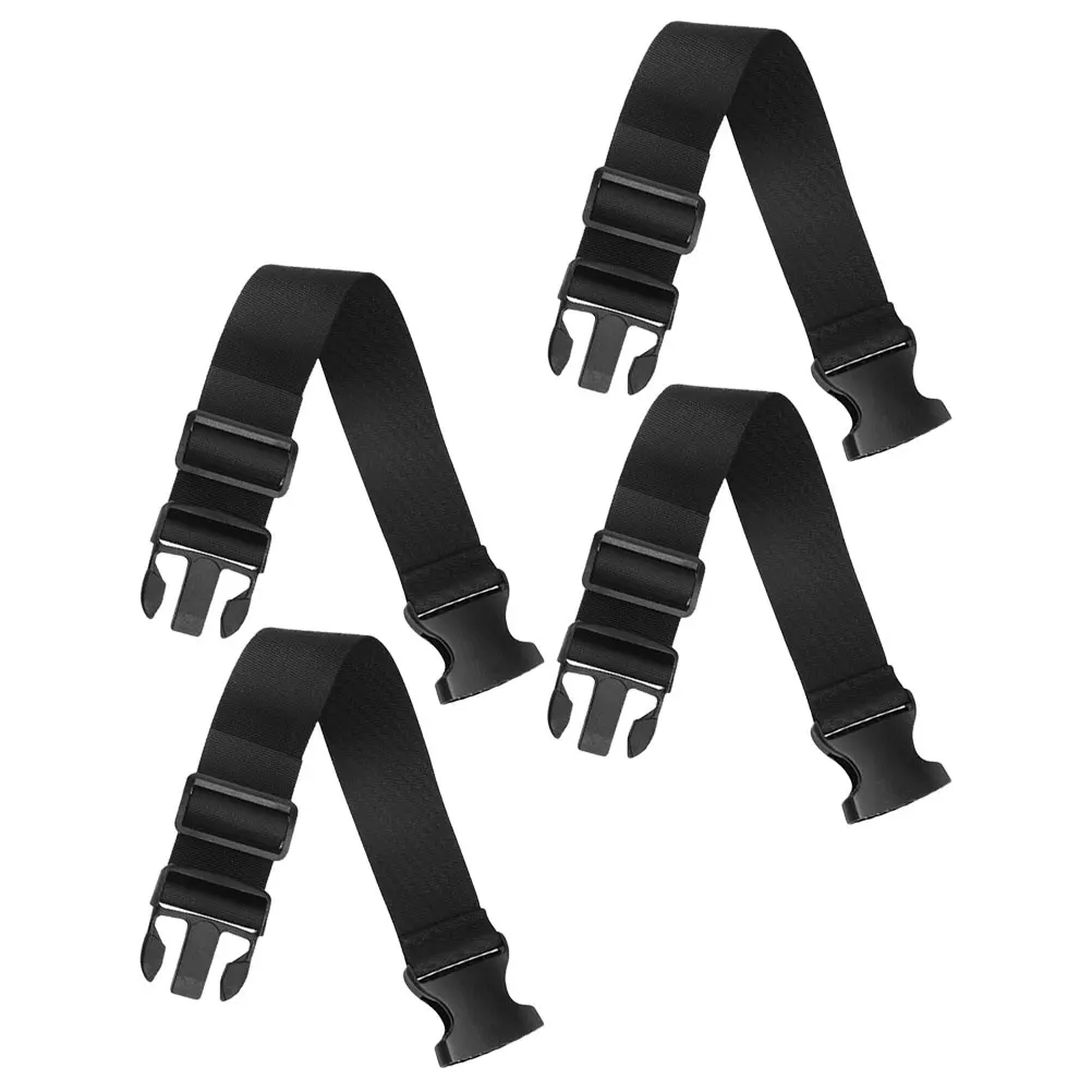 

4pcs Nylon Buckle 25mmx100cm Adjustable Luggage Connector Straps for Suitcases Heavy Duty Fixing Straps Travel Outdoor Camping