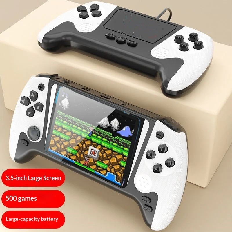 

Портативная игровая консоль Sup, ретро-приставка с перезаряжаемой батареей, для двух игроков, с тремя 5-дюймовыми экранами, 500 игр, поддержка вывода на ТВ, ностальгическая модель для взрослых