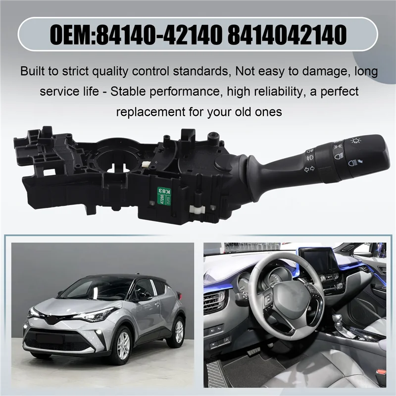 

A20K-для Toyota Avalon C-HR Highlander Prius RAV4 2013-2022 84140-42140 84140-47200 автомобильный переключатель указателей поворота, переключатель фар
