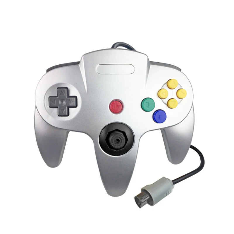 

hot selling N64 wired controller with oil painting gold and sliver colors in stock