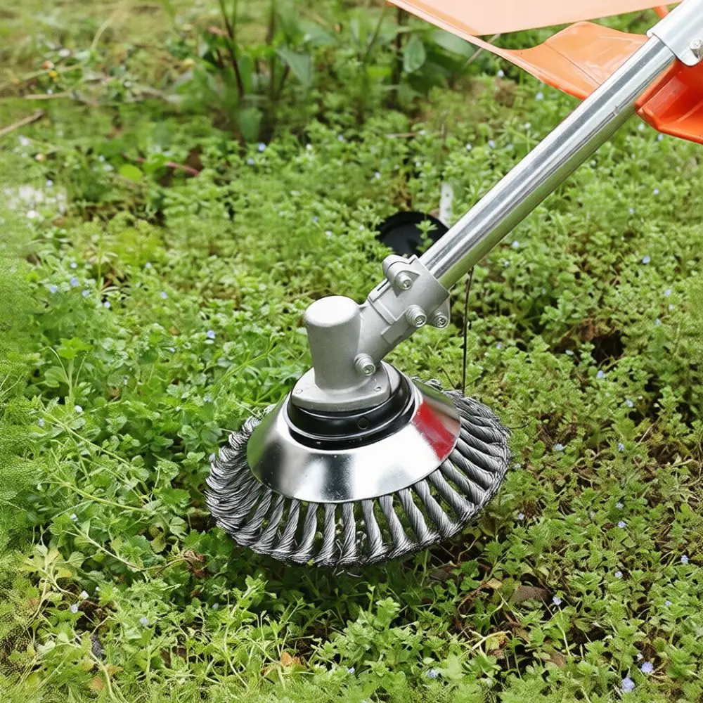 For Yongpin Garden Trimmer Head Twisted Wire Weeding Disc Steel Brush Cutter Accessory For Pavement Cleaning Rust Removal