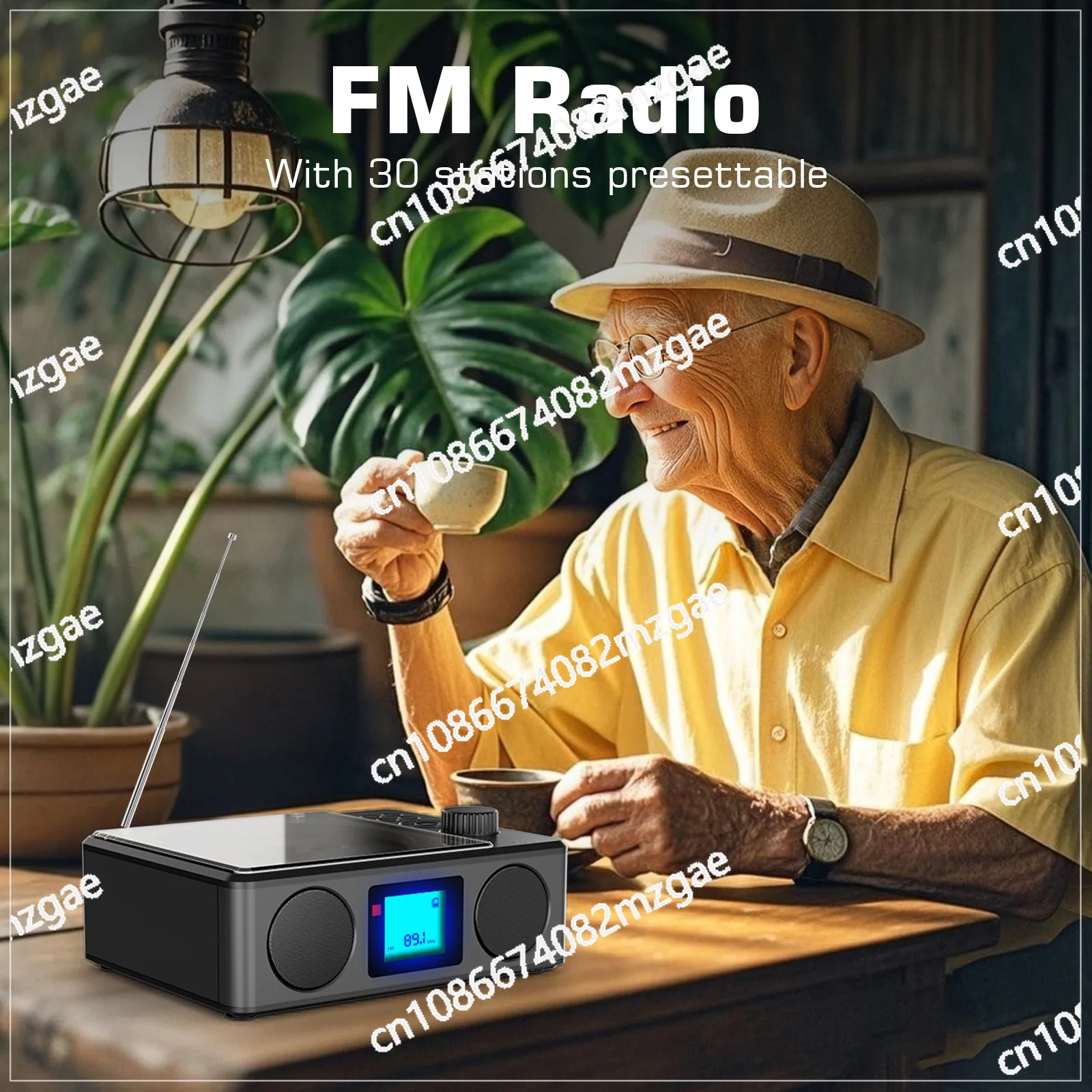 Portable bluetooth audio all-in-one retro cd player stereo CD player radio