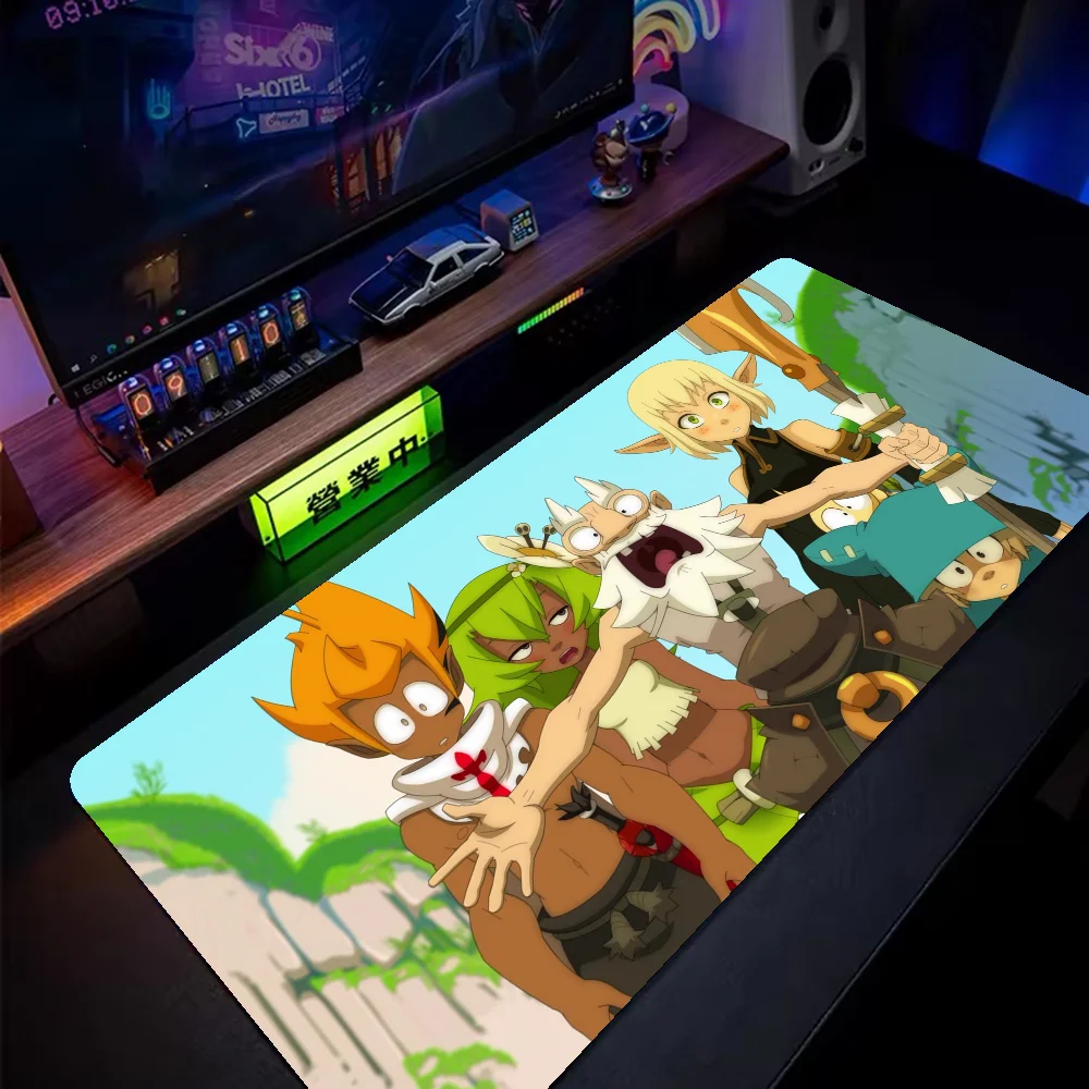 لعبة W-Wakfu Cool F لطيف سيليكون كبير/صغير إلى لوحة الماوس حجم اللعبة للوحة لوحة المفاتيح اللعبة