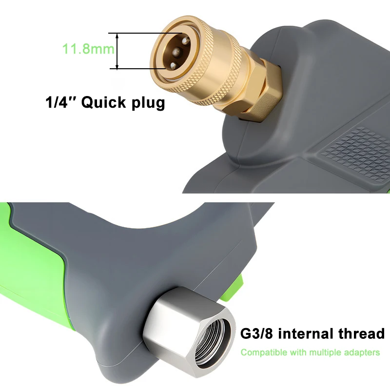 العالمي قصيرة ارتفاع ضغط بندقية غسيل السيارات الدورية المضادة للتشابك 4-Color فوهة عدة الاستخدام المنزلي للمركبة الخارجي حديقة الفناء #5