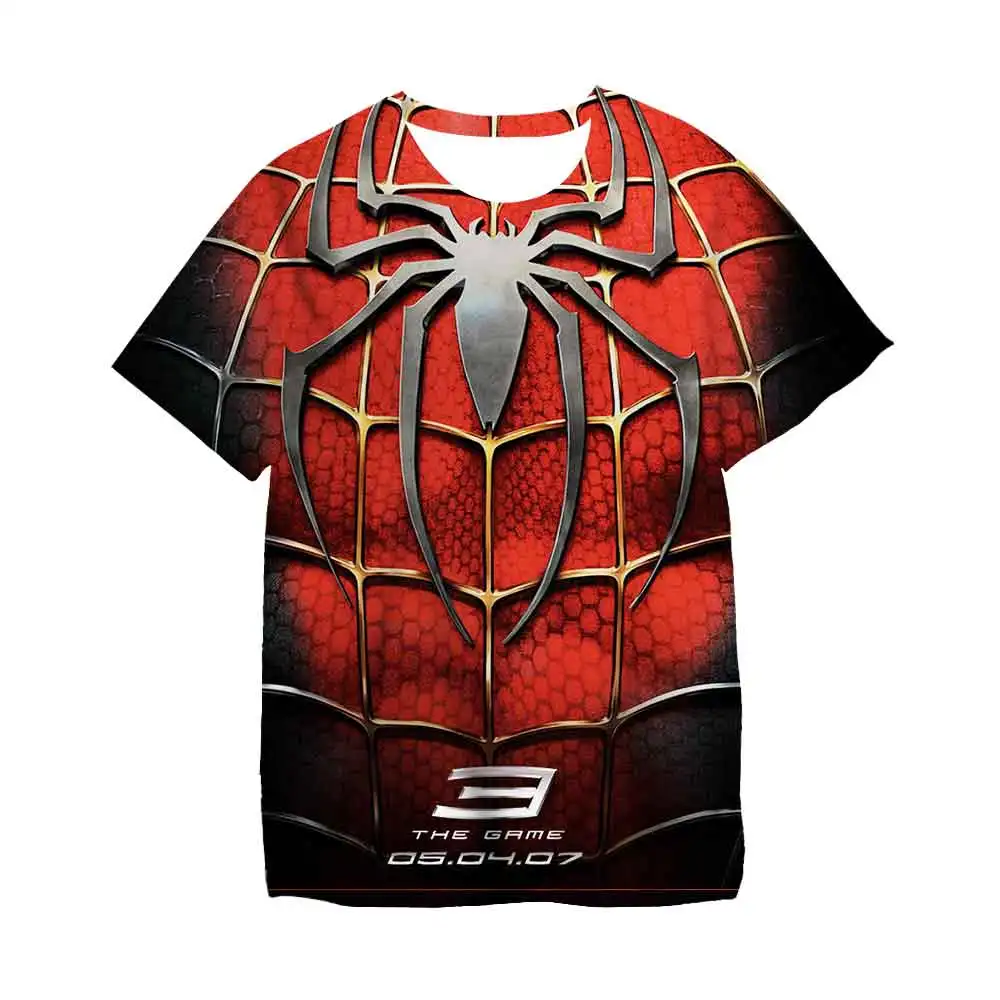 Classic movie hero Spider Man 3D printed adult children\'s  T-shirt top for daily leisure comfort trendy clothing sports tops