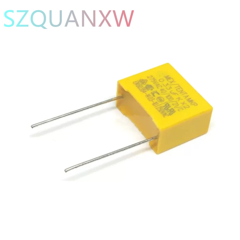 10PCS safety cap 275V 334K 0.33uf X2 safety capacitor 275V334K 15MM Polypropylene film 275VAC capacitors 275V334 capacitance