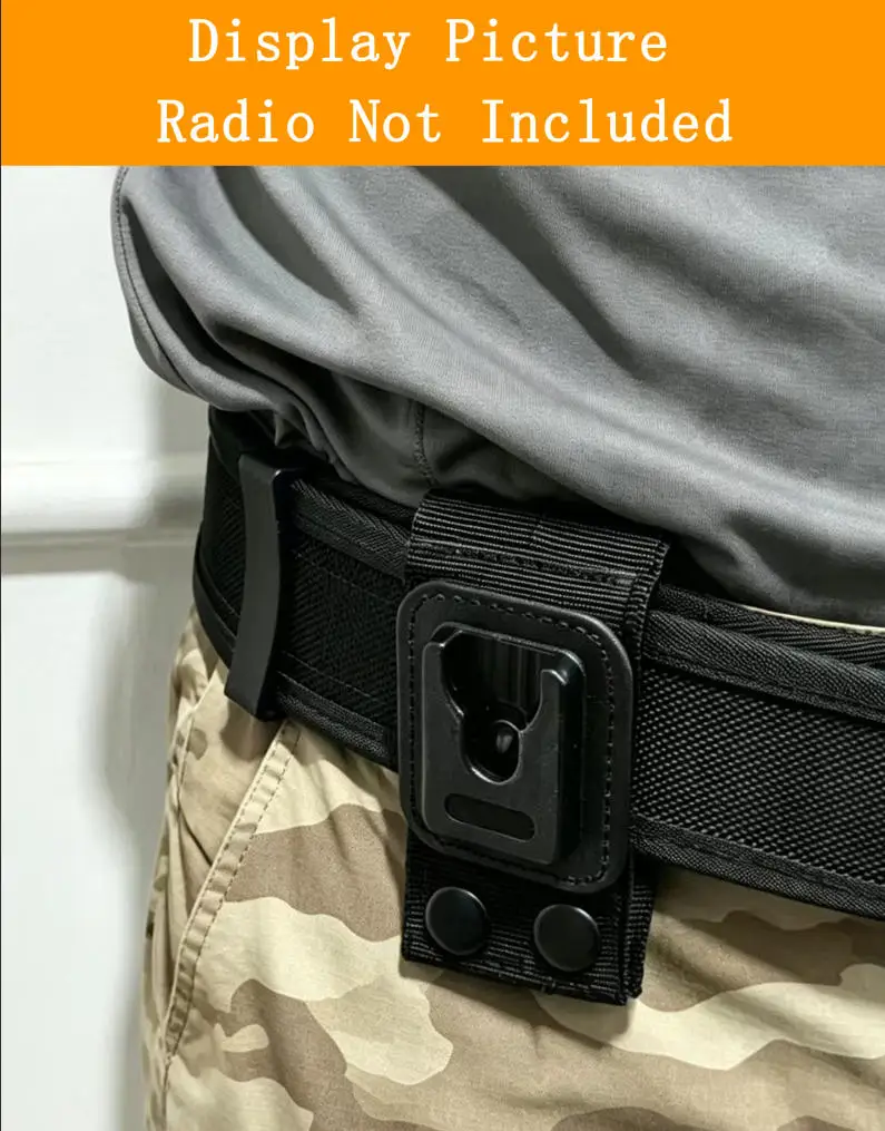 Universal Walkie-Talkie Molle Quick Release Belt Clip Mount For Baofeng UV5R PD780 DP980 9900 Tactical Police Portable Radio