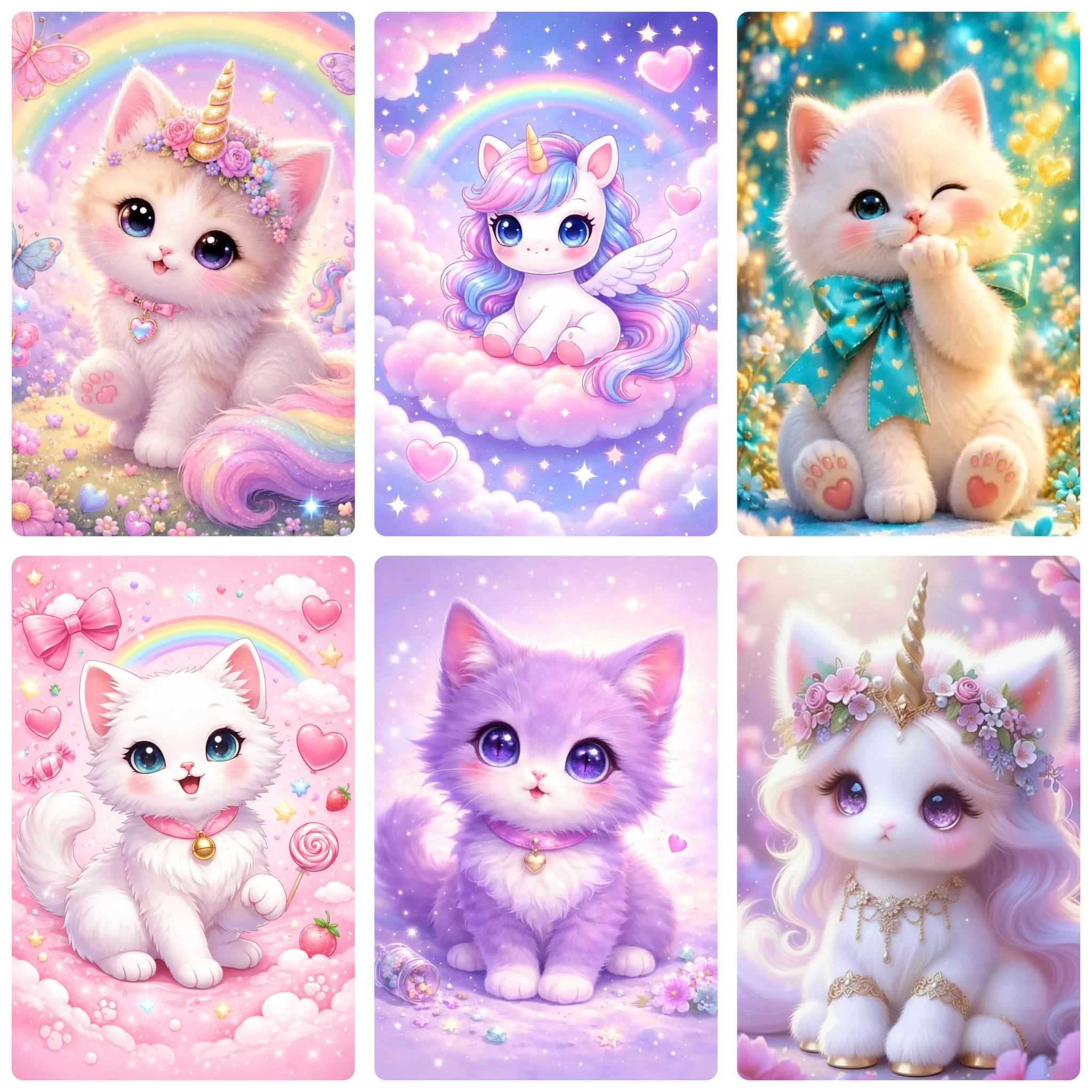 Art Craft Unicorn - DIY 5D Diamond Painting, Fantasy Unicorn