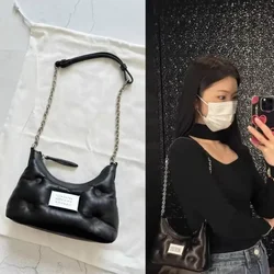 Light Luxury Women's Shoulder Bag New Fashion Cloud Leather Casual All-in-one Design Sense Half Moon Shape Women's Underarm Bag