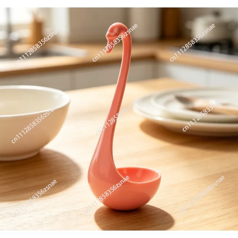 Floating Swan Spoon Creative Tumbler Spoon, Standing Elegant Kitchenware
