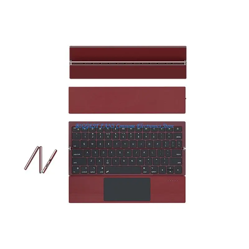 

Тройная складная Bluetooth-совместимая клавиатура, беспроводная карманная портативная клавиатура