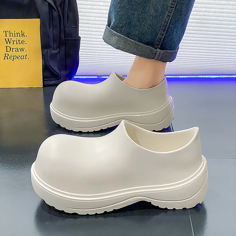 2025 Spring and Summer New Slippers, Lightweight Couple Big-head Shoes, Chef Shoes Non-slip Hotel Restaurant Men\'s Shoes