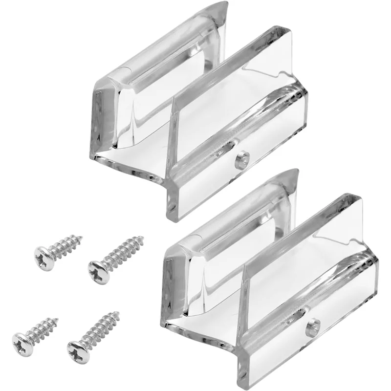 

ABUI-2 Pack Sliding Shower Door Bottom Guide Sliding Door Sliding Track For Glass Shower Door Plastic Guide