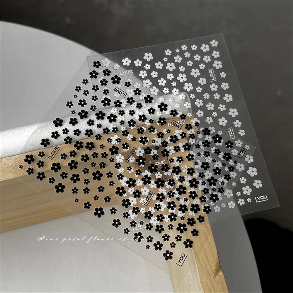 Пятилепестковый цветок, экономически эффективный, прочный, доступный, Стикеры для ногтей, популярный товар, оптовая продажа, стойкие