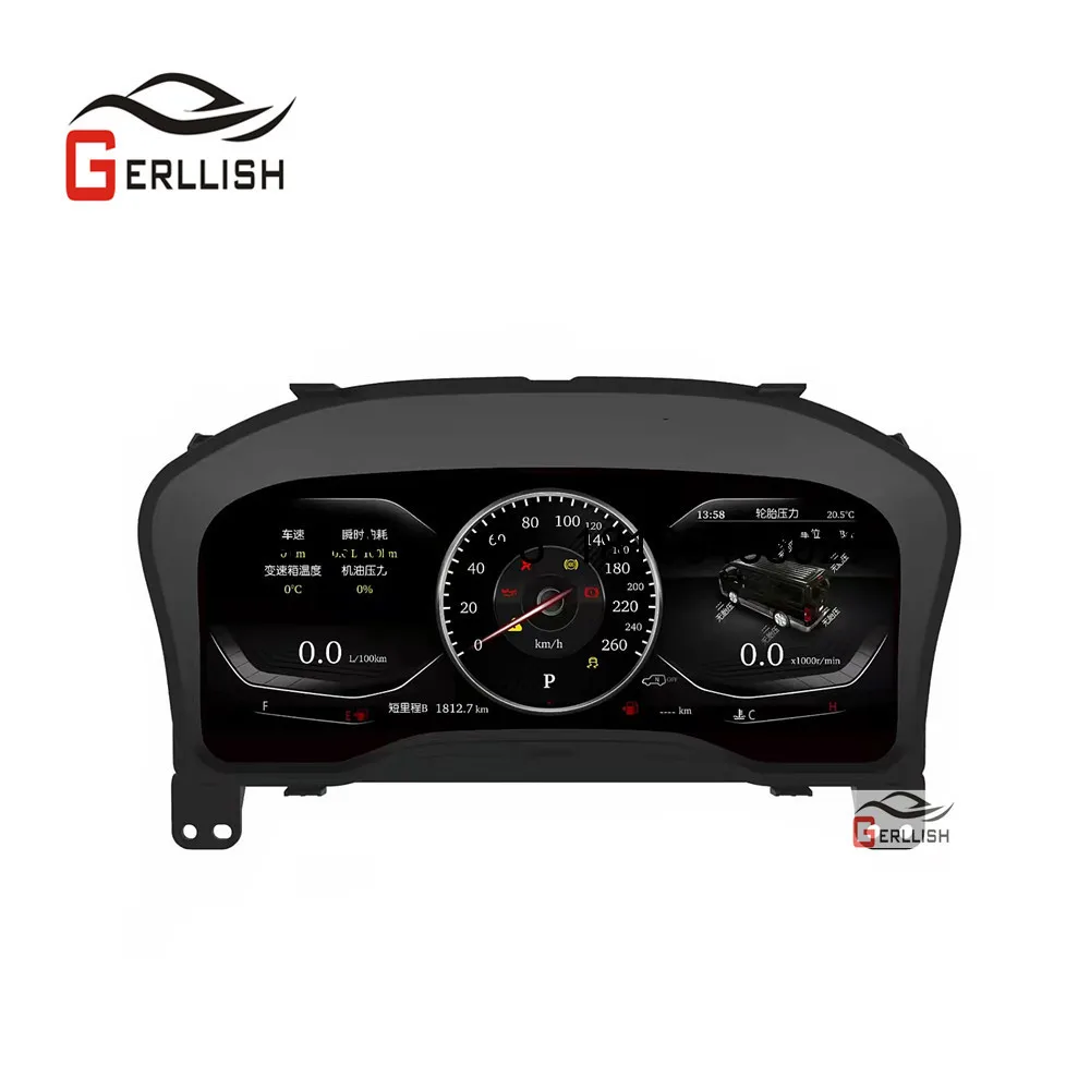 

Digital Cluster Virtual Cockpit for Toyota Hiace 2019-2022 Android Car Dashboard Panel Instrument LCD Speed Screen Auto Radio HD